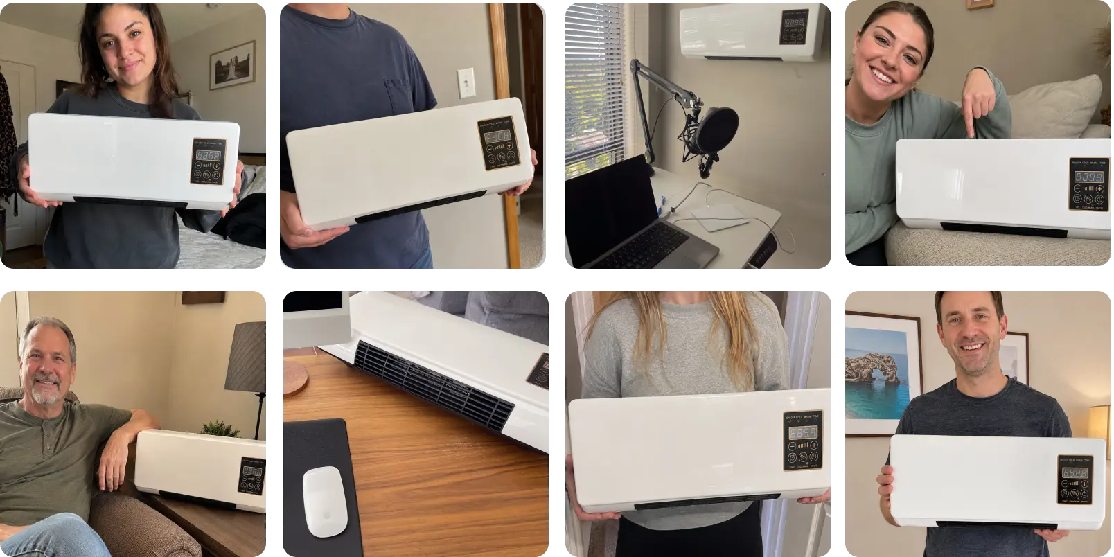 Customers with their Cozy Cove Pro heaters